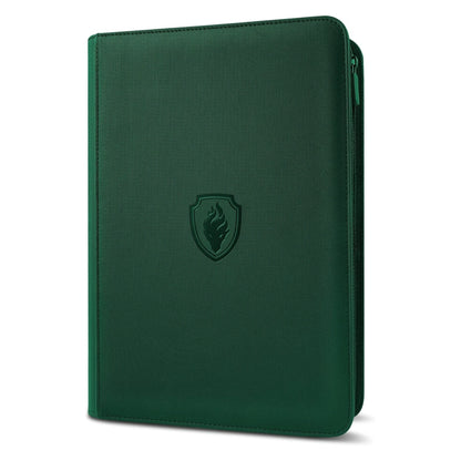 9 Pocket Zipper Card Binder, 360 Trading Card Holder Book, Premium PU Cover Zip Binder for Cards, Durable Side Loading Card