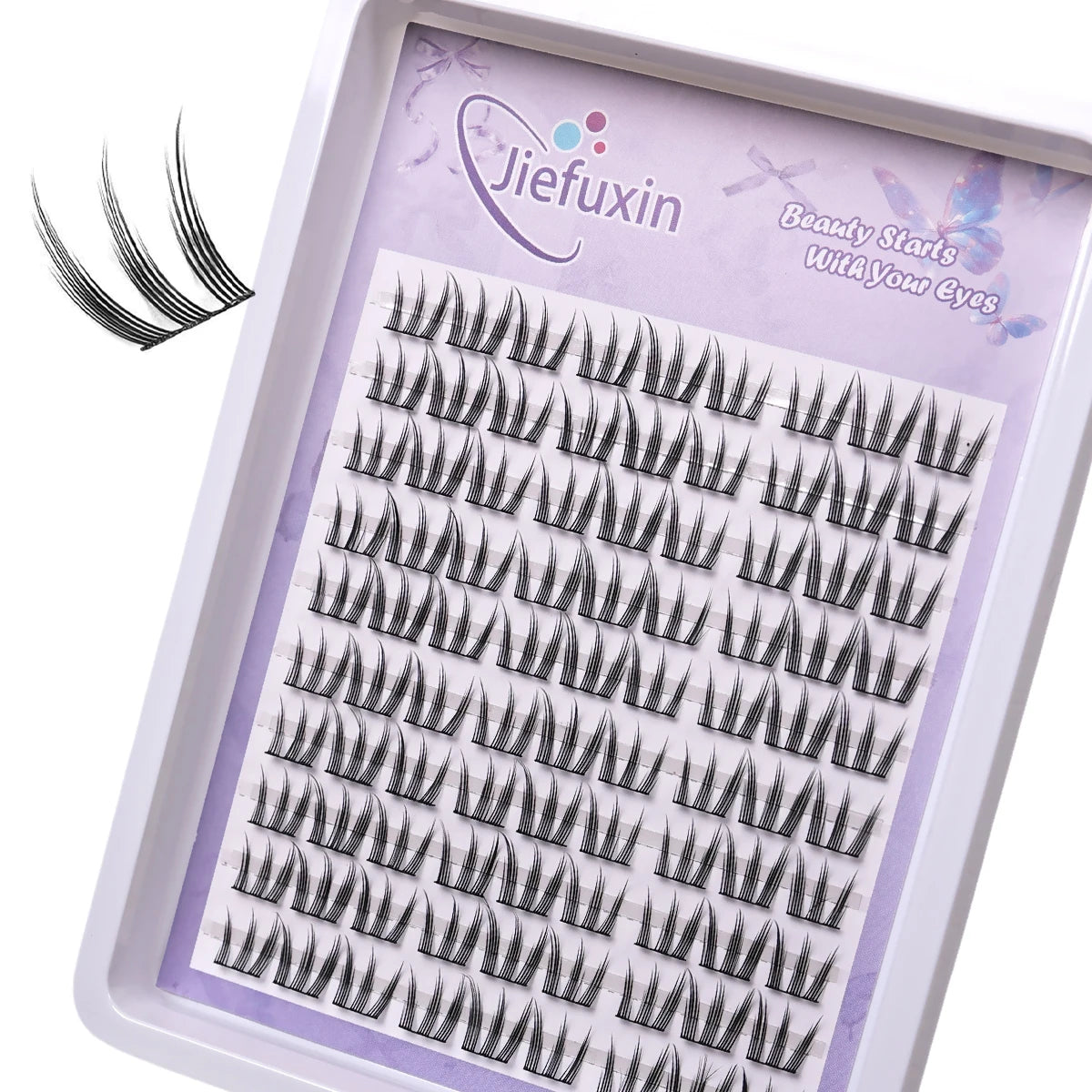 DIY Lashes Extension Kit Cute Cat Paw False Eyelashes for Enlarged Eyes Make Up
