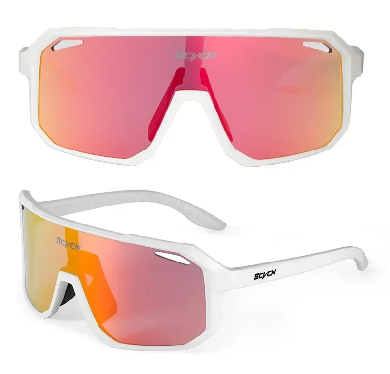 SCVCN New Sports Men UV400 Cycling Glasses Bike Sunglasses Outdoor Eyewear  MTB Bicycle Women Riding Hiking Goggles