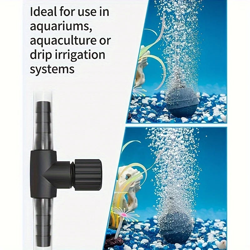 Aquarium Air Control Valve, 4pcs, Adjustable One-Way Air Flow Regulator, Fish Tank Accessories
