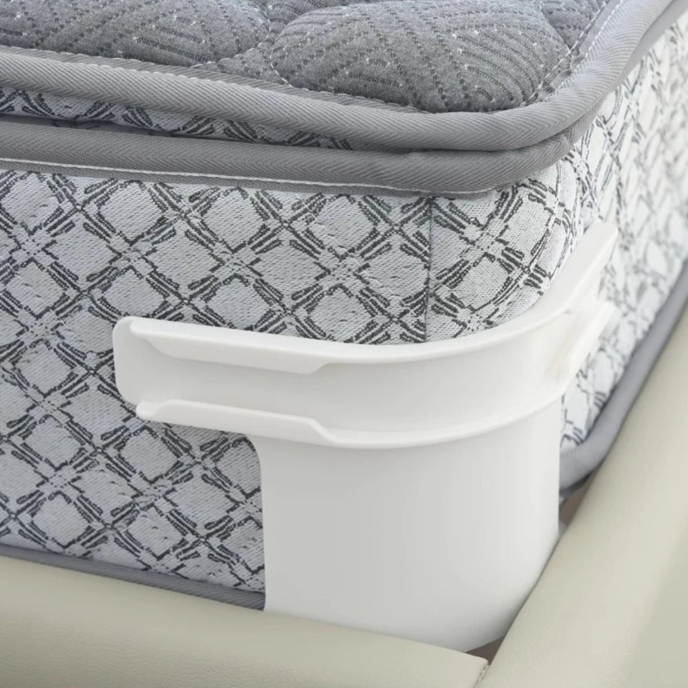 Universal Bedsheet Corner Tightener Clips Invisible Bedspread Secure Holder with Heavy-Duty Mattress Straps Sheets Slot Locks