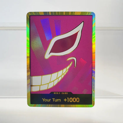 1PCS/30Pcs One Piece TCG GOLD DON!! Anime Collection Cards PRB-01 Foil English SUPER PARALLEL FOIL NM Refraction The Gift