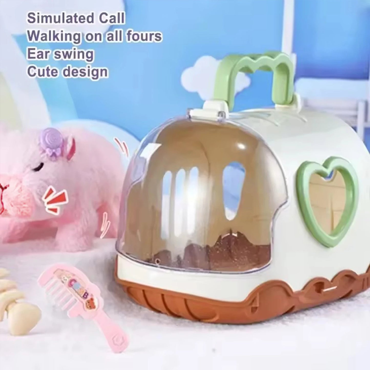 Electric Walking Doll Toy With Sound Children's Electric Plush Dolls Toy Animal  Plush Figure Set Random Color
