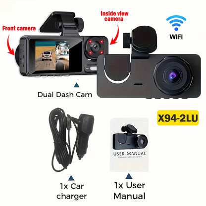 1080P HD WIFI 2/3Camera Dash Cam For Car Camera Video Recorder Car DVR Front Rear View Camera Night Vision Car Accessories