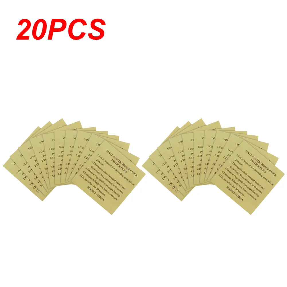 10-100pcs Pool Liner Repair Kit Underwater Repair Kit Sturdy Waterproof Air Mattress Patch Self Adhesive Pvc Inflatable Repair P