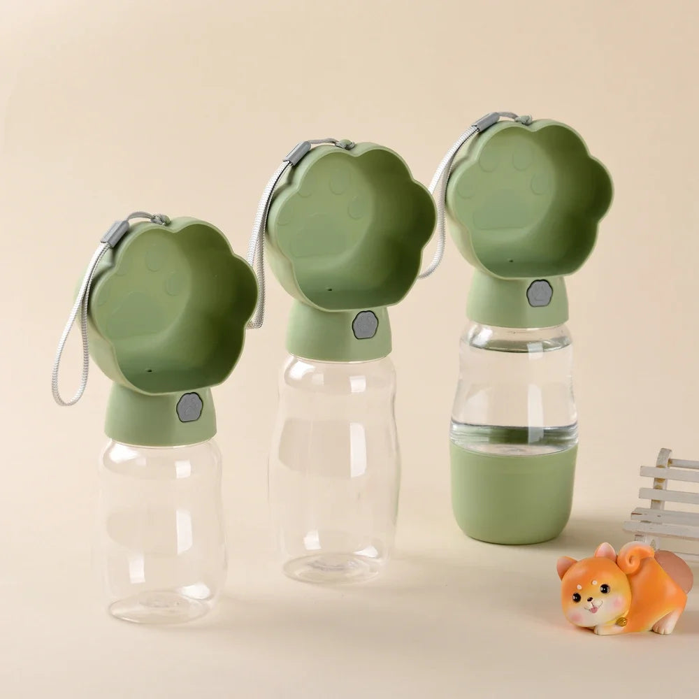 2in1 Pet Portable Water Bottle for Small Medium Dogs Cats Food Feeder Leakproof Dog Drink Bowl Outdoor Pet Puppy Water Dispenser