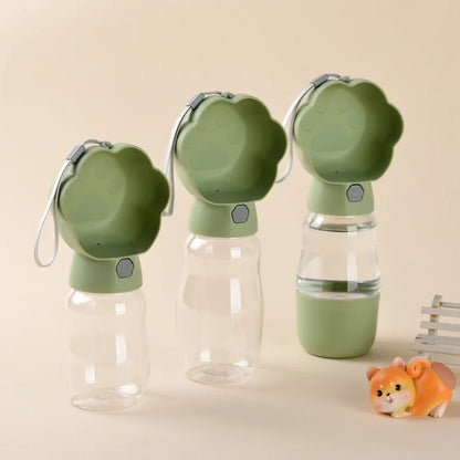 2in1 Pet Portable Water Bottle for Small Medium Dogs Cats Food Feeder Leakproof Dog Drink Bowl Outdoor Pet Puppy Water Dispenser