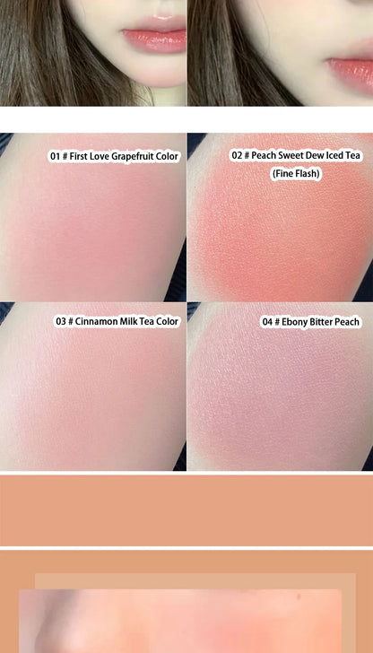 Kakashow Youthful Gradient Blush - Natural Nude Shade,  Easy-to-Blend Formula with Long-lasting Matte Finish,