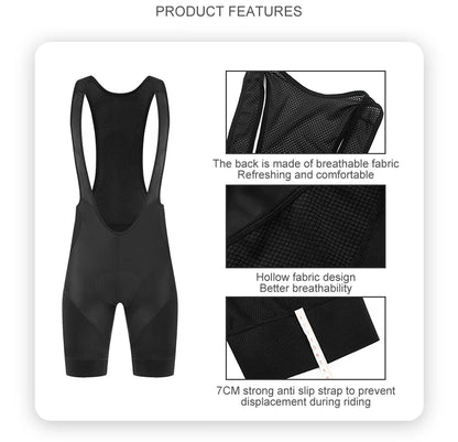 New Pro Team Cycling Bib Shorts Summer Breathable Quick Dry Mountain Road Biking Men Professional Sponge Pad Bicycle Clothes