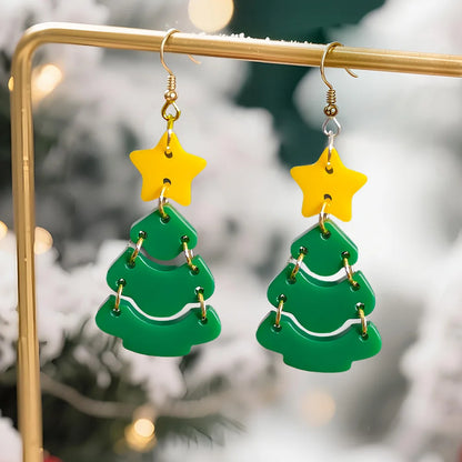 Christmas Silicone Resin Earring Molds with Holes Jewelry Pendant Mold Halloween DIY Ornaments Bracelet Gifts Macking Mould Kit