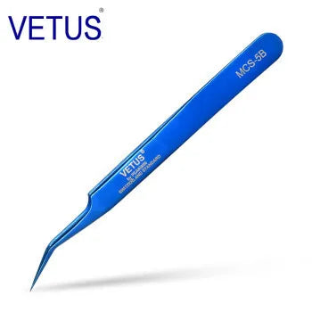100% Vetus Original MCS Series New Style Premium Eyelashes Tweezers Ultra Fine Tip Improve for 3D 6D Lashes Extensions