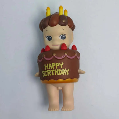 Sonny Angel Birthday Cake Series Mysterious Box Kawaii Surprise Box Anime Figures Ornaments Cartoon Model Doll Toy Gifts