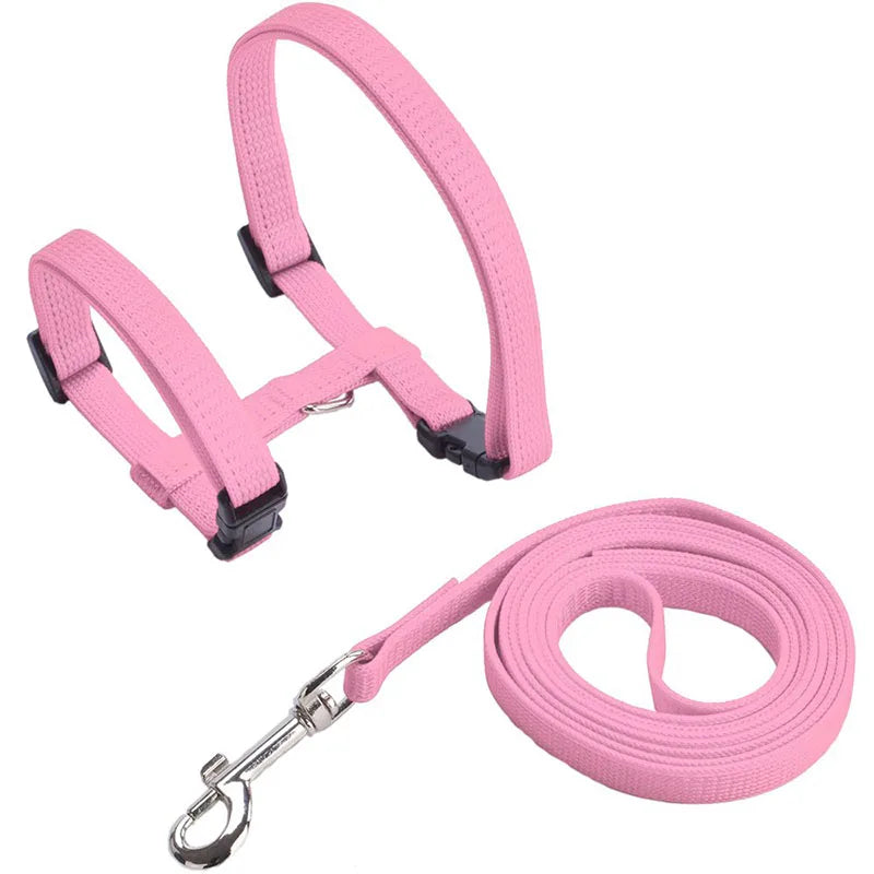 Cheap Sphynx Cat Harness and Leash Set Convenient Pet Harnesses for Cats Gotas Katten mascotas Accessories Outdoor Kedi Cat Lead