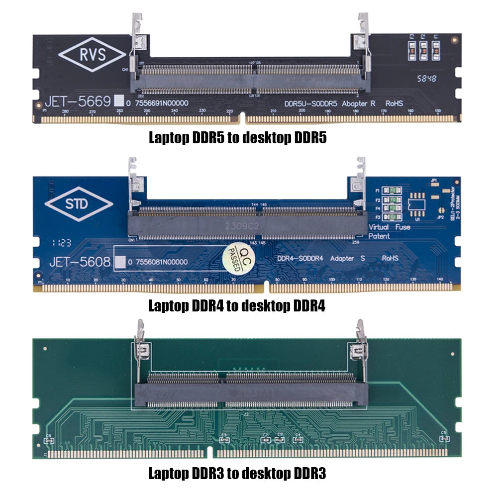 1-5PCS SO-DIMM To PC DIMM Card Laptop To Desktop Memory Adapter Card DDR3 DDR4 Memory RAM Adapter Card Stick