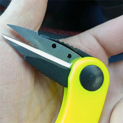 Folding Scissors Stainless Steel Fish Use Scissor Multifunction Fishing Line Cut Clipper Shrimp-Type Fishing Tackles Pesca