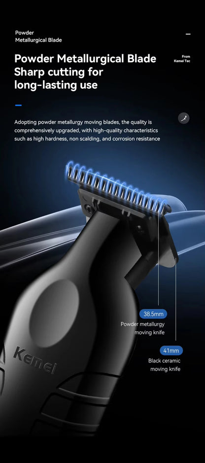 Kemei Professional Electric Hair Clippers USB Rechargeable Barber Trimmer Men's Electric Shaver Clippers KM-2299 KM-1102 Kit