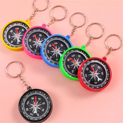 Outdoor Compasses Keychain,Children Mini Compasses Keychain Portable Easy Hanging Key Chains Accessories For School,Outdoors