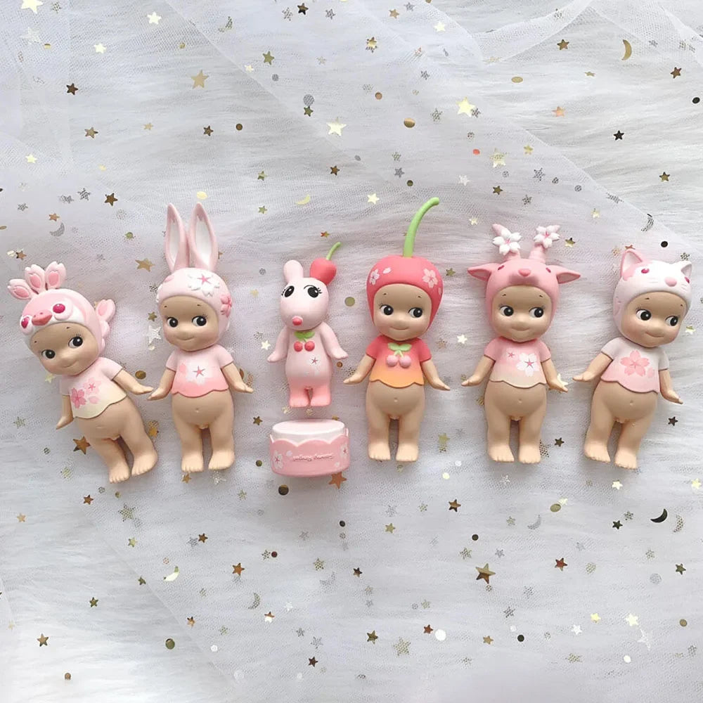 Sonny Angel Cherry Blossom Series Pink Blind Box Toys Anime Action Figure Model Original Ornament Children's Birthday Gifts