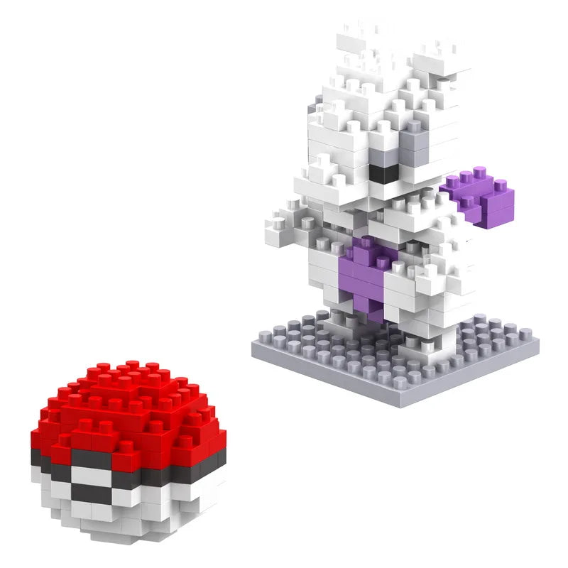 75 Style Building Blocks Assembly Anime Picachu Charizard Doll Blastoise Bulbasaur Gengar Bricks Figures Toy for Kid Gift