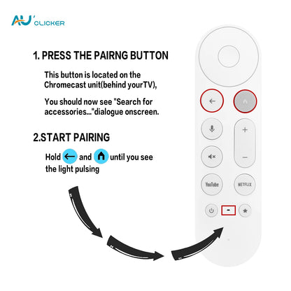 New RC-BT1991-V1 Replacement Remote Control Fit For Google TV Streamer 4K HDR Voice Remote Control with Find My Remote Feature