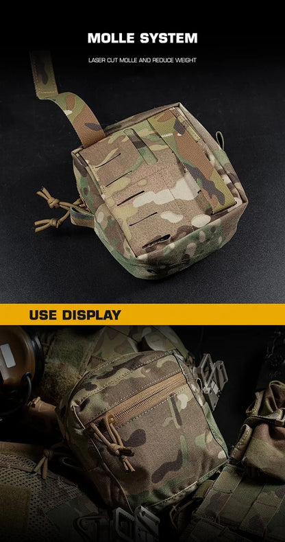 Tactical Molle Pouch Admin GP Pouches Small Utility EDC Bag for Tactical Belt and Molle Vest Storage Bag Hunting Bag