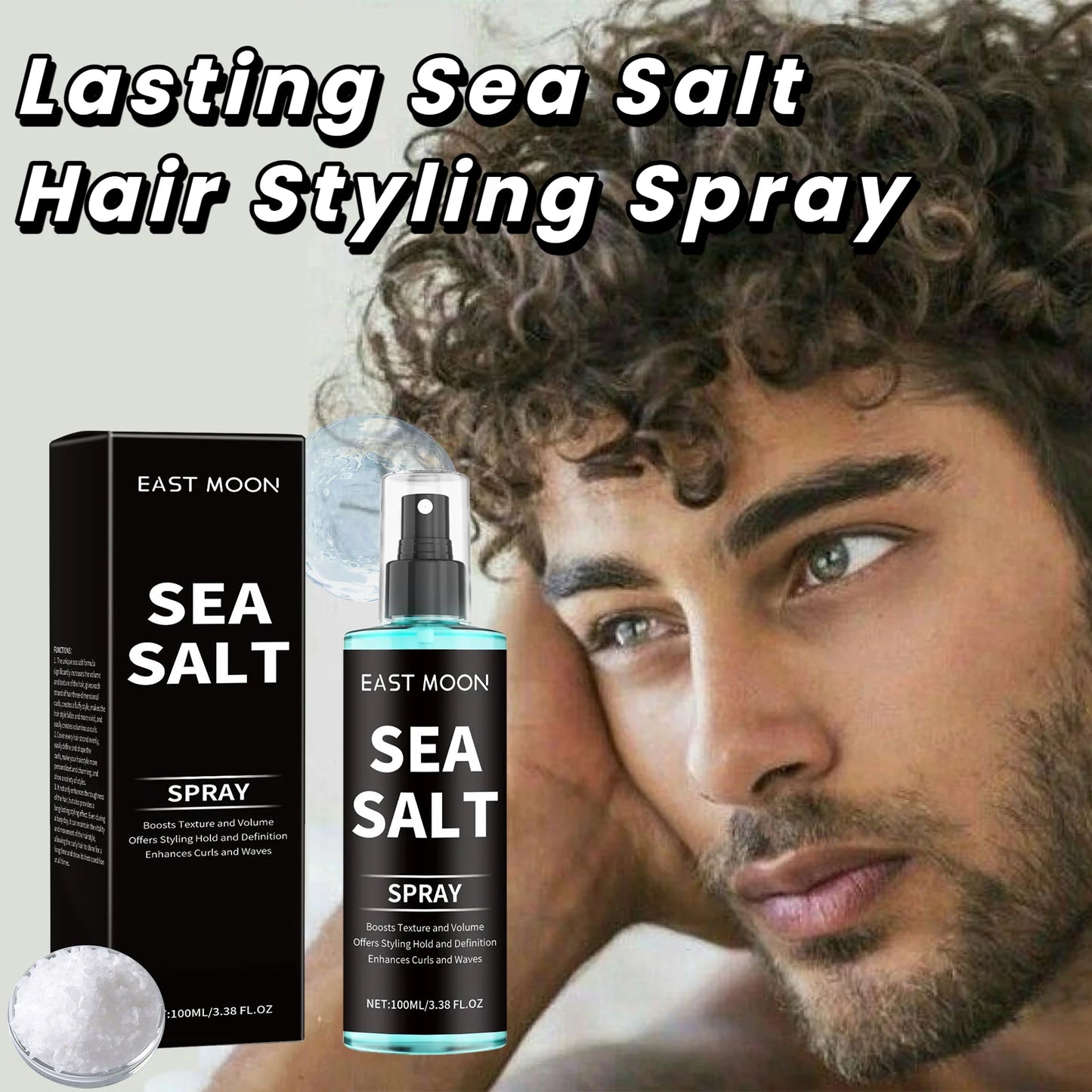 Sea Salt Hair Styling Spray Improving Thickening Strong Holding Non Greasy Fluffy Volumizing Reducing Sticky Hair Nourishing Oil