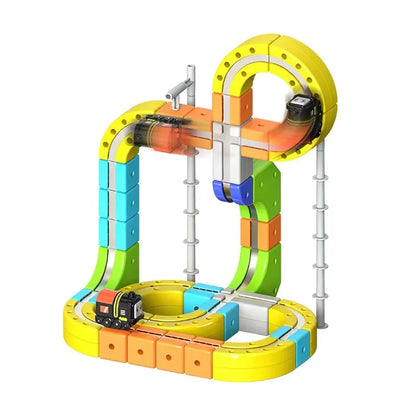 Sell Well Anti-Gravity Magnetic Attraction Track Train Changeable Magnetic Magic Rail Car Electric Train Toy