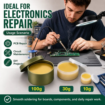 Solder Paste Rosin Flux 10g/30g/100g Lead-free Welding Flux Iron Repair Welding Paste Soldering Tin Soldering Oil Soldering Flux