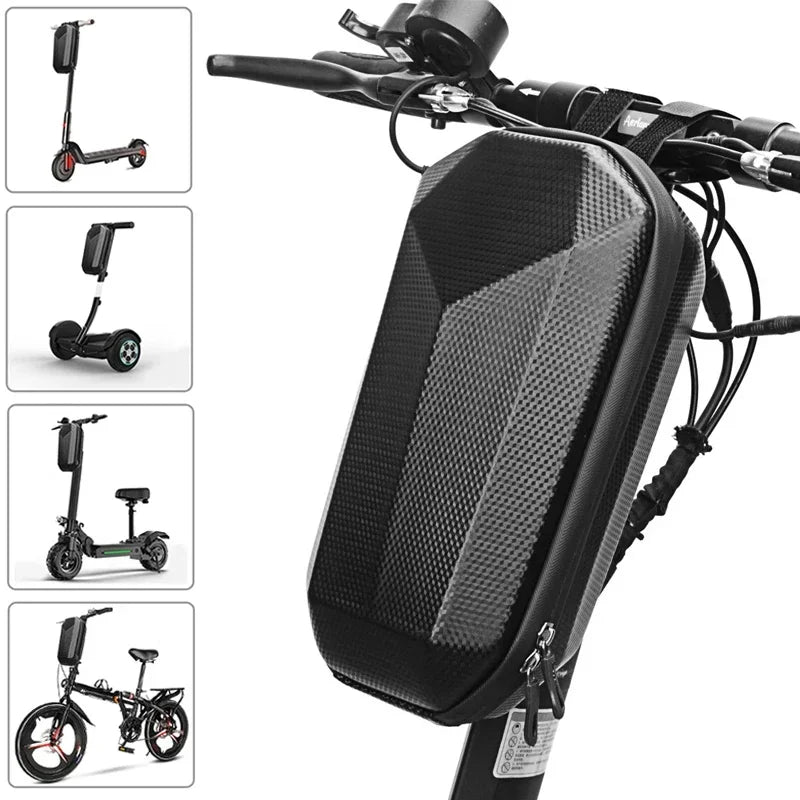 Waterproof E-Bike Front Bag 5L Big Capacity Scooter Tube Bag Wear-resistant Hard Shell Bicycle Storage Bag Bike Accessories