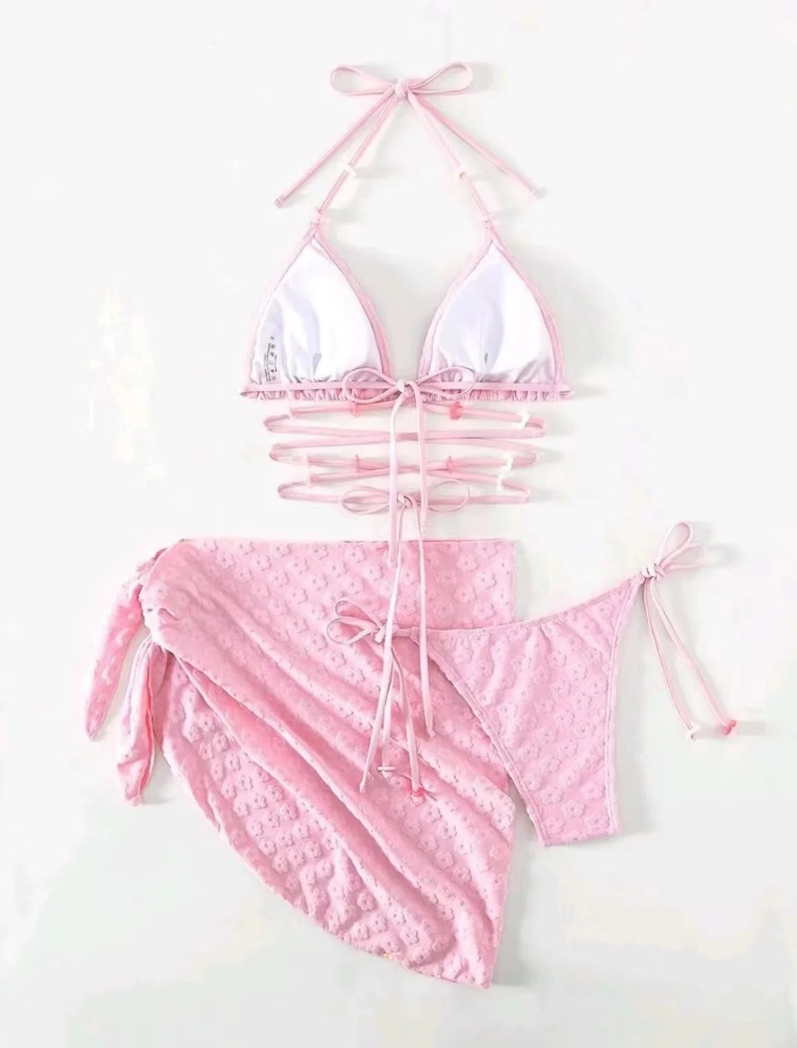 Pink Sexy Bikinis Swimsuits Women's Swimwear Push Up Female Beach Swimming Wear Girls Bathing Suits Brazilian Bikini Pool Bather