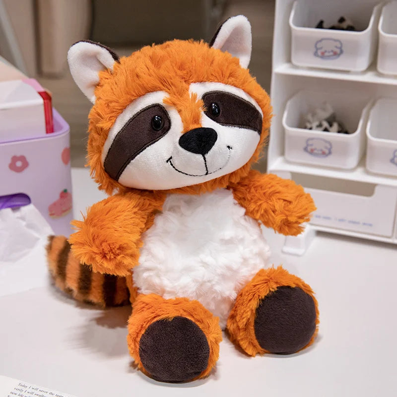 25cm Gray Raccoon Plush Toy Lovely Raccoon Cute Soft Stuffed Animals Doll Pillow For Girls Children Kids Baby Birthday Gift