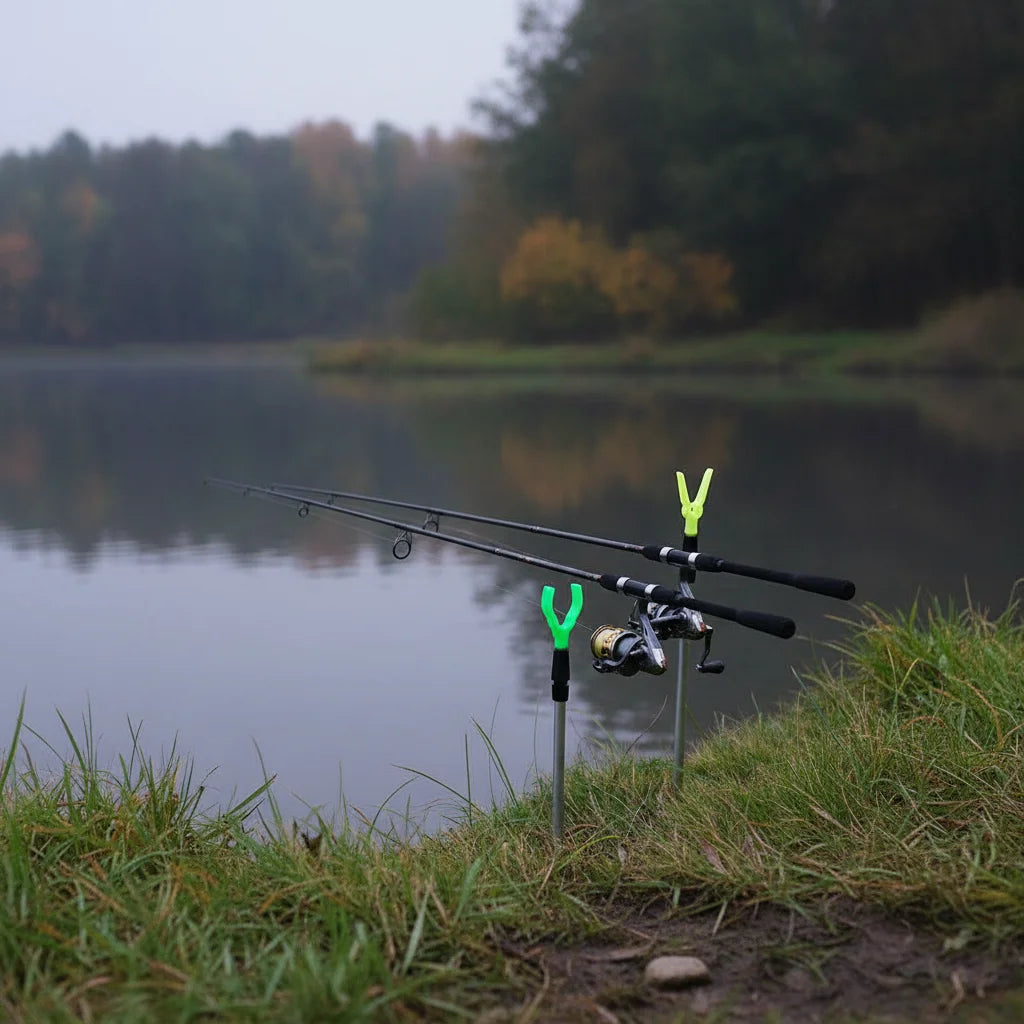 50/80cm Fishing Bankstick Adjustable Extending Rod Rest Telescopic Fishing Stand Holders Fishing Rod Bracket Fishing Accessories