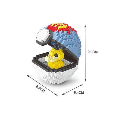 75 Style Building Blocks Assembly Anime Picachu Charizard Doll Blastoise Bulbasaur Gengar Bricks Figures Toy for Kid Gift