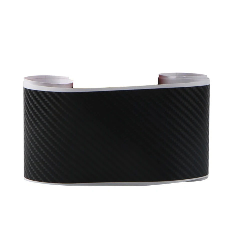 Universal Rear Trunk Guard Plate Sticker Car Rear Bumper Trim Anti-Kicked Scratch Protection Sticker Strip 3D Carbon Fiber Film