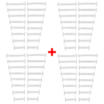 16pcs/lot Silicone Shoelaces No Tie Shoelaces 12 Colors Elastic Lace Shoelace Creative Lazy Silicone Laces Rubber Lace
