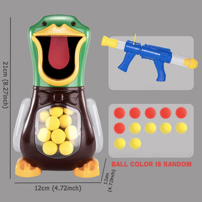 Hungry Shooting Duck Toys 98K Pistol Air-powered Gun Soft Bullet Ball Scoring Battle Games With Light Can Walk Gun Kids Gifts