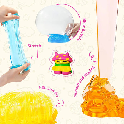 1.76oz (50g) Non-Newtonian Putty – Ultra-Shiny Slime Crystal, Stress Relief Toy for Teens & Adults, Never Dries Out, Great Gift