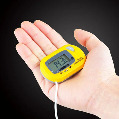 Digital Aquarium Thermometer with Probe Suction Cup Fish Tank Water Electronic Thermometer Measurement Degrees Celsius ℃