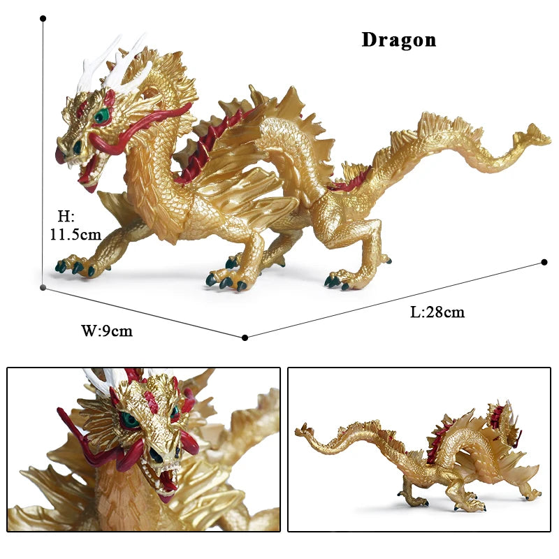 Oenux Simulation Dinosaur Dragon Turtles Fire Bull Orangutan Magma Golem Animal Model Action Figures Pvc Collection Kid Toy Gift