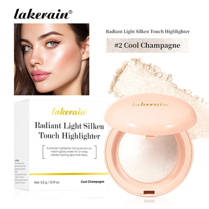 Face Highlighter Powder Instant Silky Skin Glow Long Lasting Waterproof Baked Shimmer Illuminator Makeup Contouring Glitter