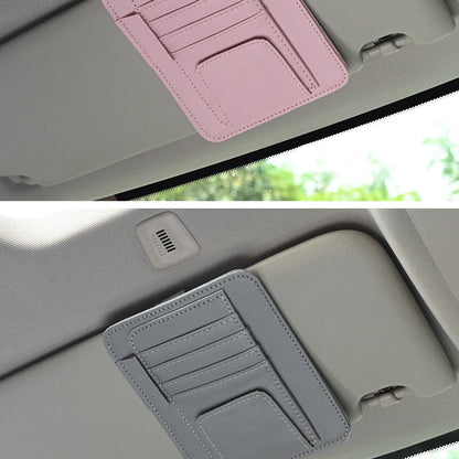 JFBONIN Car Sun Visor Organizer Multi-Pocket Business Card Storage Management Sunglasses Holder Visor Accessories Auto Interior