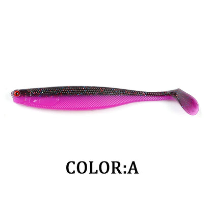 NEW Supercontinent ShadTeez T-tail 50mm 70mm 100mm Pike Zander Predator Fishing 3D Eyes Soft Lure Fishing Lures