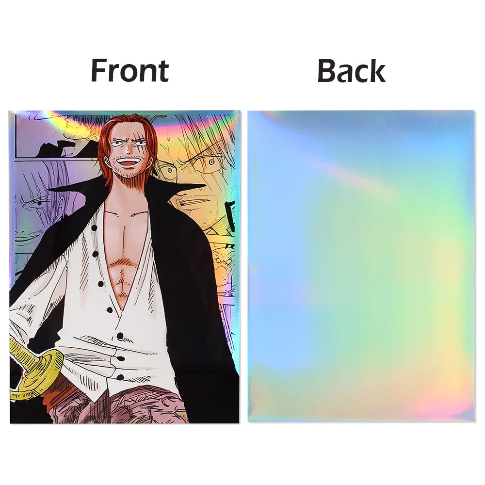 60Pcs 67x92mm Anime One Piece Card Sleeves Ace Luffy Zoro Shanks Empress Nami OPCG PTCG /MTG/PKM Trading Cards Protector Case