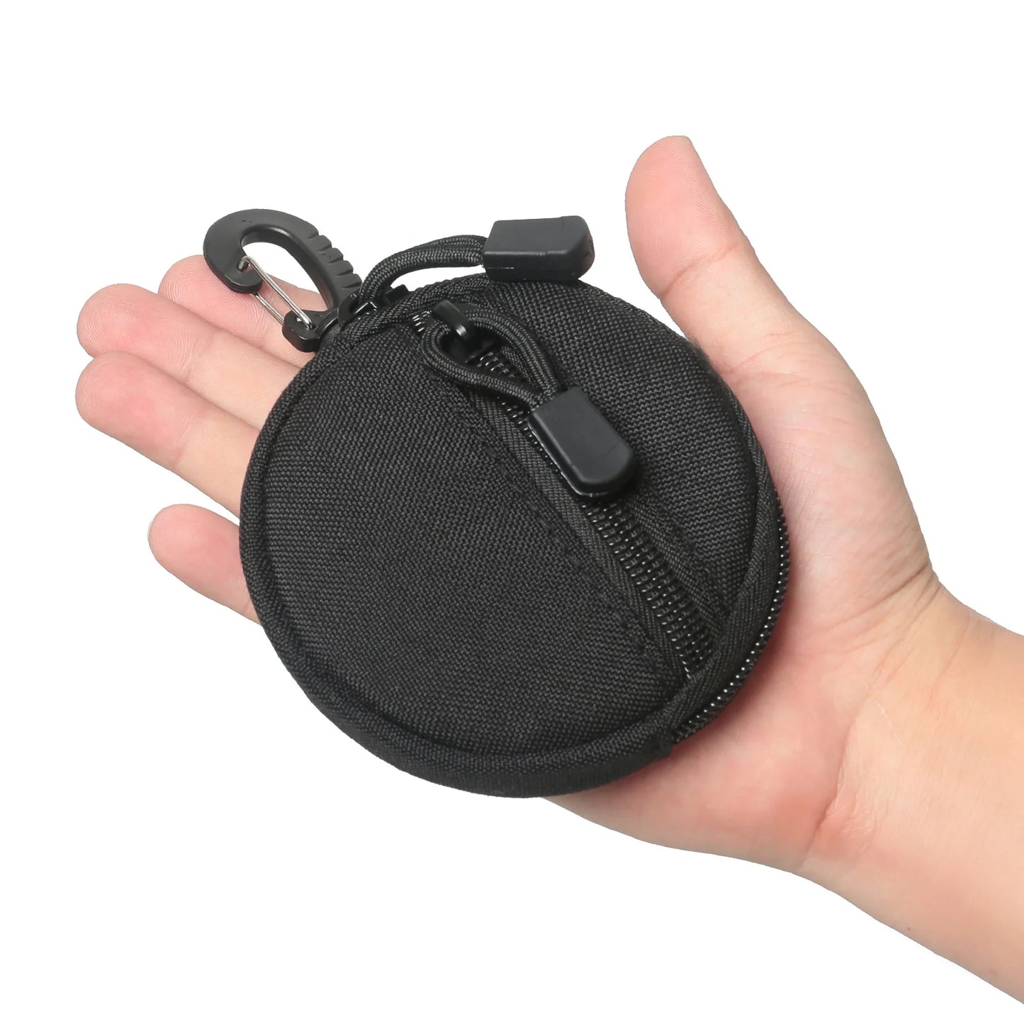 1000D New Outdoor Casual Men Coin Wallet Portable Mini Money Coin Pouch Keys Holder Waist Bag Round Small Case Zipper Wallet