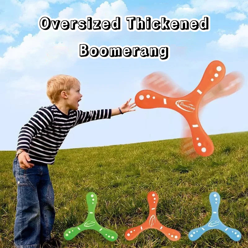 Children Soft Boomerang Oversized Thickened Three-leaf Cross Outdoor Toys Adult-kids Interactive Sports for Puzzle Decompression