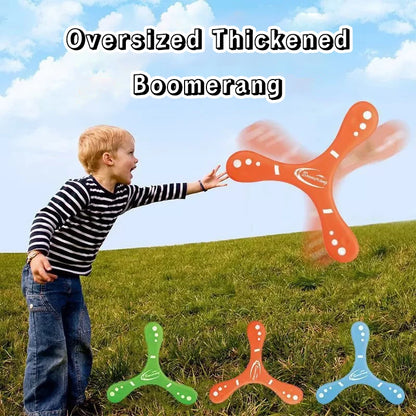 Children Soft Boomerang Oversized Thickened Three-leaf Cross Outdoor Toys Adult-kids Interactive Sports for Puzzle Decompression
