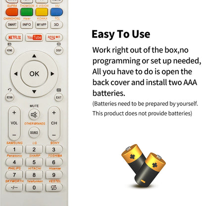 New Universal RM-L1130+X Replacement Remote Control For All Brand Television TV RM-L113+12 RM-L1130+8