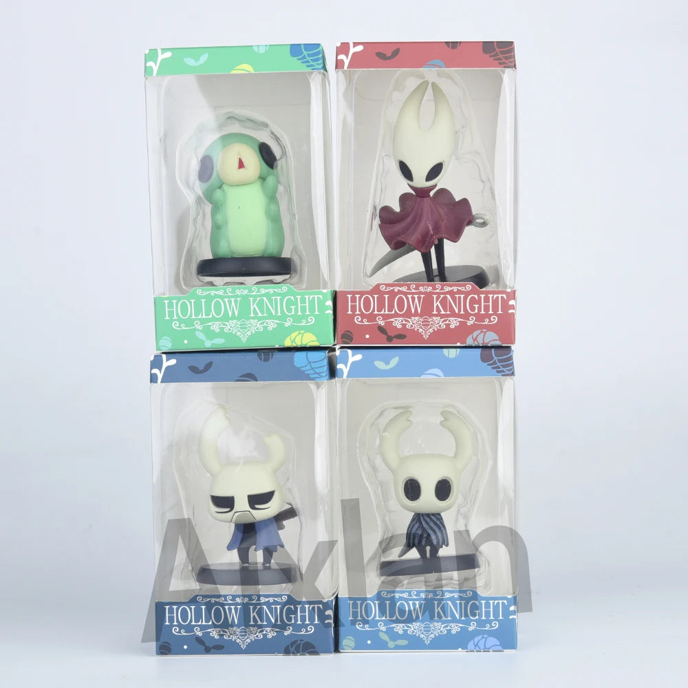 Aixlan 4PCS Set Hollow Knight Figure Hornet 6-9cm Cute Edition Hollow Knight PVC Action Figure Amine Collectible Figurine