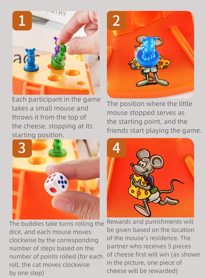 Cat and Mouse- Cake Cheese Board Game Parent-Child Interactive Toys for Kids Boys and Girls Entertainment party game toy for kid