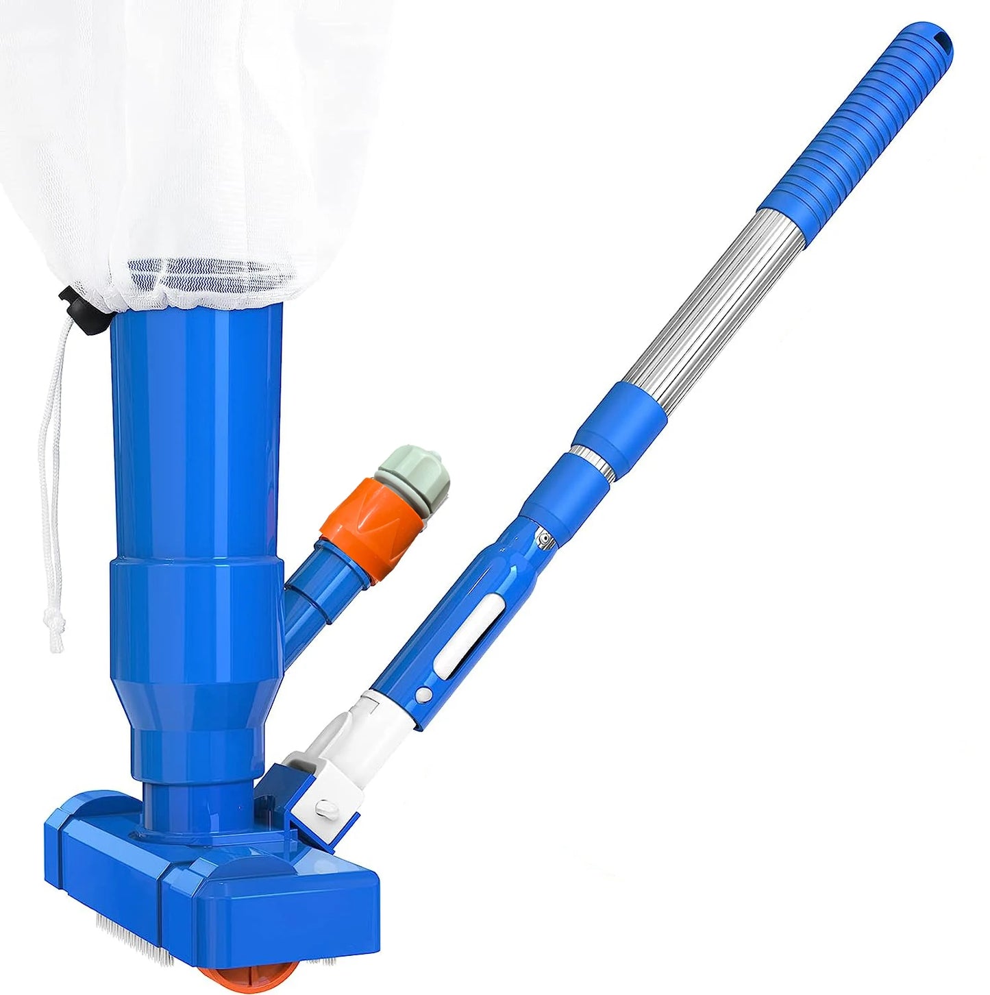 Upgrade 40" Portable Pool Vacuum Cleaner,Pool Underwater Vacuum Jet Cleaner w/Brush